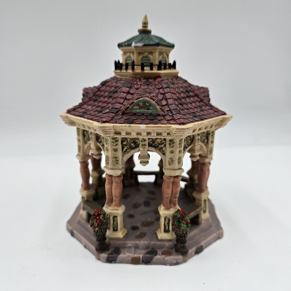 Lemax Village Collection Gilded Gazebo 53532 Table‎ Accent 2005 FLAW